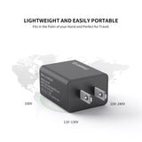 12W 2.4A Dual USB Wall Adapter (12/144) Black