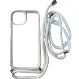 iPhone 15 Pro Max Transparent Clear Shell Coloured Border Case White