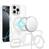 Iphone 16 Pro -Magnetic Tough Transparent Case with Stand