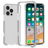 Iphone 16 Pro Max - Transparent Acrylic Shock Proof Case - White