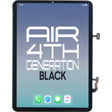 Compatible for iPad Air 4 10.9'' Digitizer +  LCD  Black 4G VERSION (GPS/Cellular)