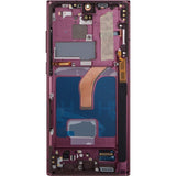 Samsung S22 Ultra LCD With Touch + Frame After Market OLED Burgundy - (small size)