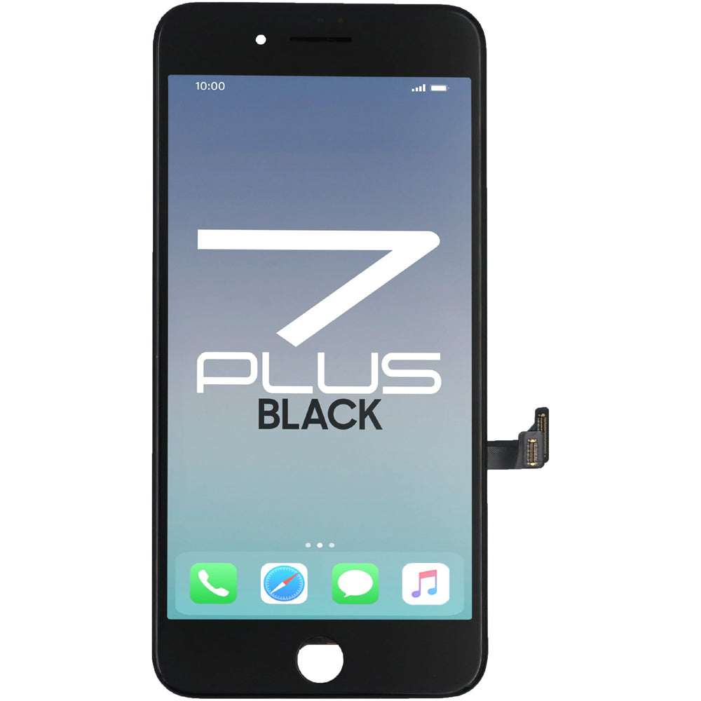 Brilliance Compatible for iPhone 7 Plus Incell LCD with Touch and Back Plate Black