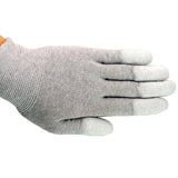 Anti-Static Carbon Fiber Gloves /PU Coated Gloves - Medium