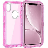 iPhone XR Heavy Duty Transparent Pink (Sale)