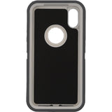 iPhone X / XS Camo Series Case with Circle Hole Pink and White