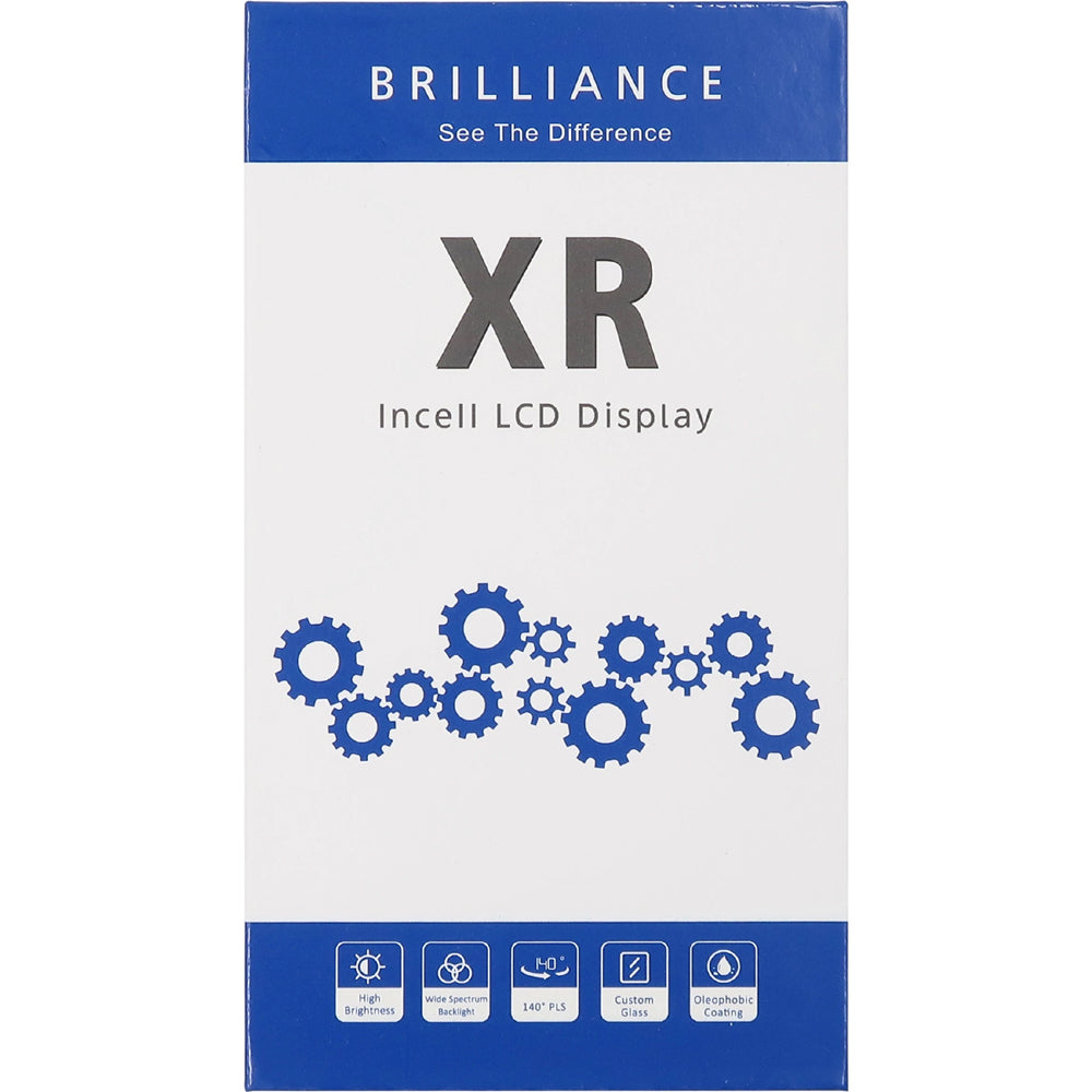 Brilliance Compatible for iPhone XR Incell LCD with Touch and Back Plate Black