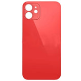 iPhone 12 Back Glass Without Lens Red (No Logo)