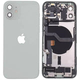 iPhone 12 Back Housing With Small Parts Green (No Logo)