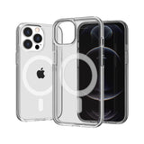 iPhone 13 Pro Max MegSafe Compatible Sturdy Ultra Thick 3mm Transparent Hybrid Case Clear