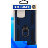 iPhone 12 Sergeant Anti-fall Bracket Armor Case Navy Blue