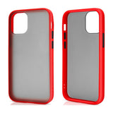 Slim Matte Hybrid Bumper Case for Apple iPhone 13 Pro Max [6.7] (Red)