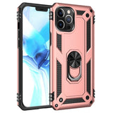 Ring Stand Grip Case for iPhone 12 Pro Max 6.7 inch (Rose Gold)