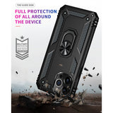 Ring Stand Grip Case for Apple iPhone 13 Pro Max (6.7) (Black)