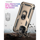 Ring Stand Grip Case for Apple iPhone 13 Pro Max (6.7) (Gold)