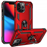 Ring Stand Grip Case for Apple iPhone 13 Pro Max (6.7) (Red)