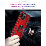 Ring Stand Grip Case for Apple iPhone 13 Pro Max (6.7) (Red)