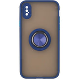 iPhone X Eagle Eye Skin Feeling Case Navy Blue