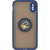 iPhone X Eagle Eye Skin Feeling Case Navy Blue