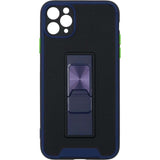 iPhone 11 PRO MAX Two-tone Skin Feel Functional Case Navy Blue