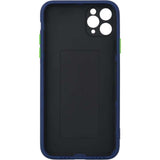 iPhone 11 PRO MAX Two-tone Skin Feel Functional Case Navy Blue