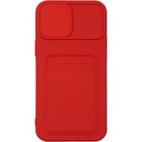 iPhone 12 PRO MAX Push window card case Red