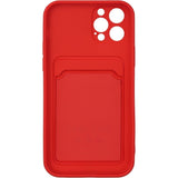 iPhone 12 PRO Push window card case Red