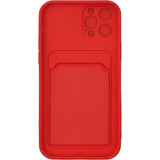 iPhone 12 PRO Push window card case Red