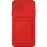 iPhone 11 PRO MAX Push window card case Red