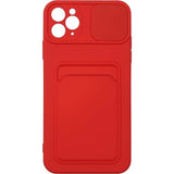 iPhone 11 PRO MAX Push window card case Red