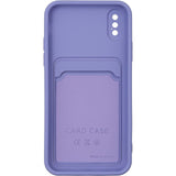 iPhone X Push window card case Lavander