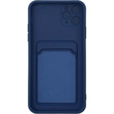 iPhone 11 PRO MAX Push window card case Navy Blue