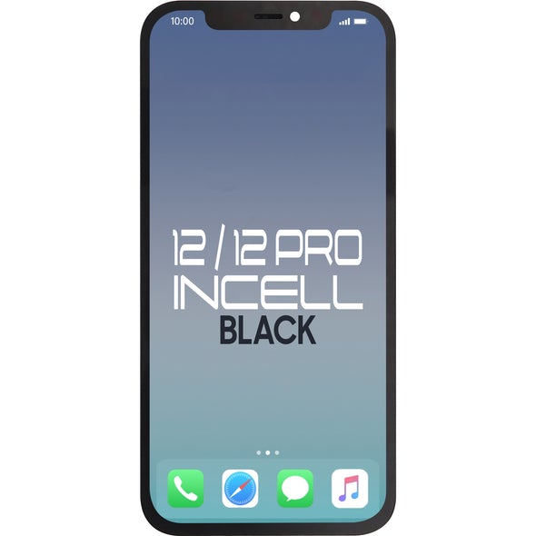 Brilliance Compatible for iPhone 12 / 12 Pro Incell LCD with Touch and Back Plate Black