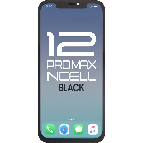 Brilliance Compatible for iPhone 12 Pro Max Incell LCD with Touch and Back Plate Black