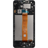 Compatible for Samsung A12 (A127 / 2020) LCD With Touch + Frame Black Premium