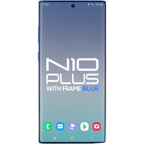 Samsung Note 10 Plus LCD with Touch  + Frame Aura Blue Service Pack