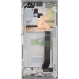 Compatible for Samsung Note 20 Ultra LCD with Touch + Frame Mystic White Service Pack