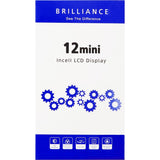 Brilliance Compatible for iPhone 12 Mini LCD with Touch Incell Back Plate Black