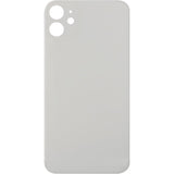 iPhone 11 Back Glass Door Without Camera Lens White (No Logo)