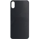 iPhone X Back Glass Without Camera Lens Black (No Logo)