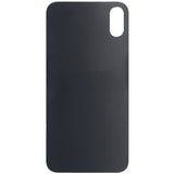 iPhone X Back Glass Without Camera Lens Black (No Logo)