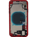 iPhone XR Back Housing With Small Parts Red (No Logo - No Warranty)