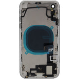 iPhone XR Back Housing With Small Parts White (No Logo - No Warranty)