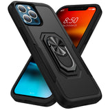 Armor Ring Stand Grip Hybrid Trailblazer Case for Apple iPhone 13 Pro Max (Black)