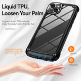 Clear Armor Plate Slim Edge Bumper Case for Apple iPhone 14 [6.1] (Black)