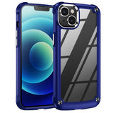 Clear Armor Plate Slim Edge Bumper Case for Apple iPhone 14 Plus [6.7] (Navy Blue) (Sale)