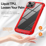 Clear Armor Plate Slim Edge Bumper Case for Apple iPhone 14 Plus [6.7] (Red) (Sale)