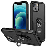 Armor Ring Stand Grip Hybrid Trailblazer Case for Apple iPhone 14 Plus [6.7] (Black)