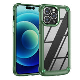 Clear Armor Plate Slim Edge Bumper  Case for Apple iPhone 14 [6.1] (Green)