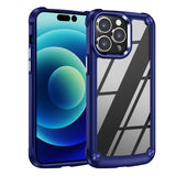 Clear Armor Plate Slim Edge Bumper  Case for Apple iPhone 14 [6.1] (Navy Blue)